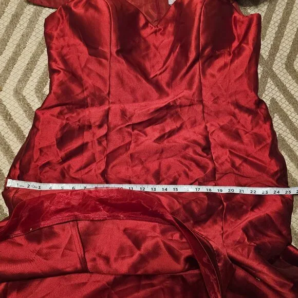 Jovani Burgundy Evening Party‎  Dress 20 - Picture 10 of 11